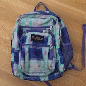 Cool colored Jansport tye-dye backpack.